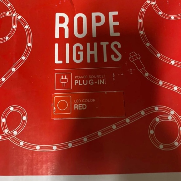 Red Super Bright Expandable Rope Light - Picture 2 of 3